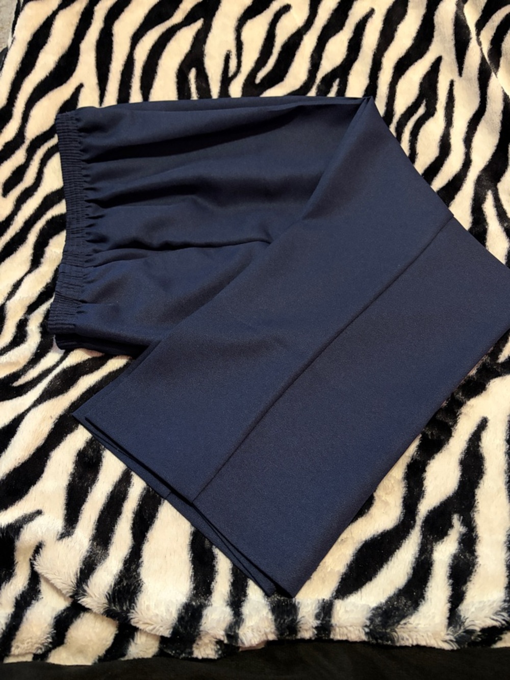 Alfred Dunner Deep Navy Elastic Waist  trousers